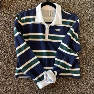 Vans striped crop top